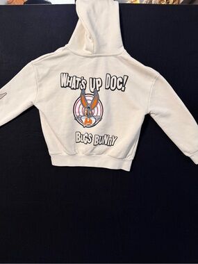 Iceberg Cream Kids Hoodie with Bugs Bunny 'What's Up Doc!' Graphic